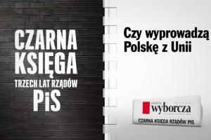 "Gazeta Wyborcza" z "czarną księgą rządów PiS"