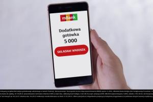 mBank promuje kredyt od ręki w telefonie