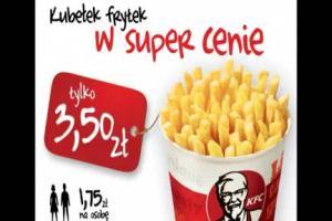 KFC - reklama kubelka frytek