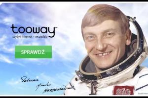 Internet Tooway reklamowany przez kosmonautę Mirosława Hermaszewskiego